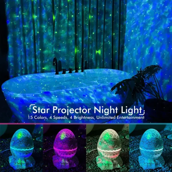 Dinosaur Egg Galaxy Lamp - Image 5