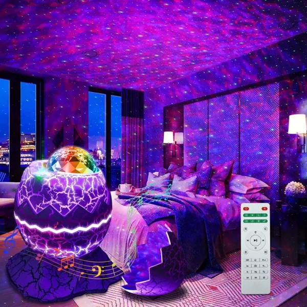 Dinosaur Egg Galaxy Lamp - Image 2